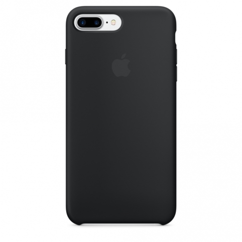 Силиконовый чехол для iPhone 7 Plus, чёрный цвет