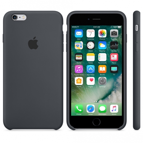 Силиконовый чехол для iPhone 6/6s, угольно-серый цвет