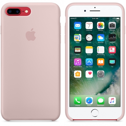 Силиконовый чехол для iPhone 7 Plus, цвет «розовый песок»