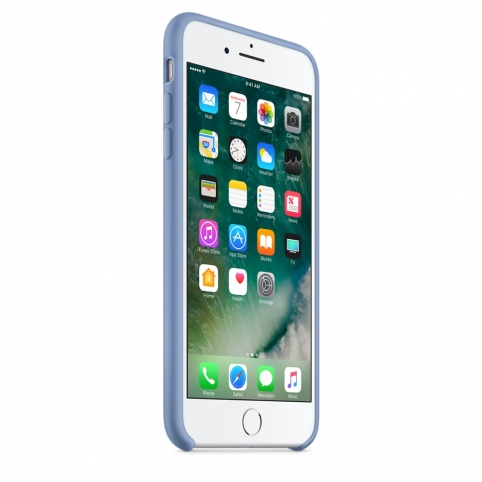 Силиконовый чехол для iPhone 7 Plus, лазурный цвет