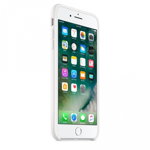 Силиконовый чехол для iPhone 7 Plus, белый цвет