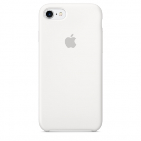 Силиконовый чехол для iPhone 7, белый цвет