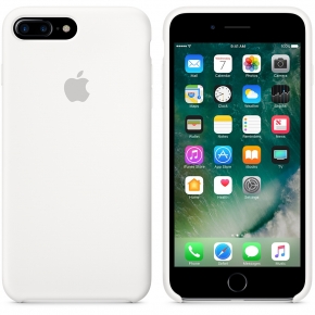 Силиконовый чехол для iPhone 7 Plus, белый цвет