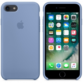 Силиконовый чехол для iPhone 7, лазурный цвет