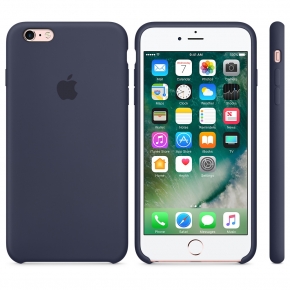 Силиконовый чехол для iPhone 6/6s, тёмно-синий цвет