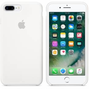 Силиконовый чехол для iPhone 7 Plus, белый цвет
