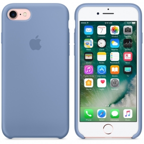 Силиконовый чехол для iPhone 7, лазурный цвет