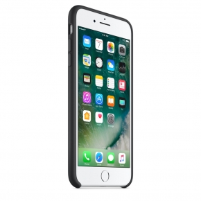 Силиконовый чехол для iPhone 7 Plus, чёрный цвет